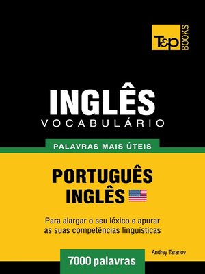 cover image of Vocabulário Português-Inglês americano